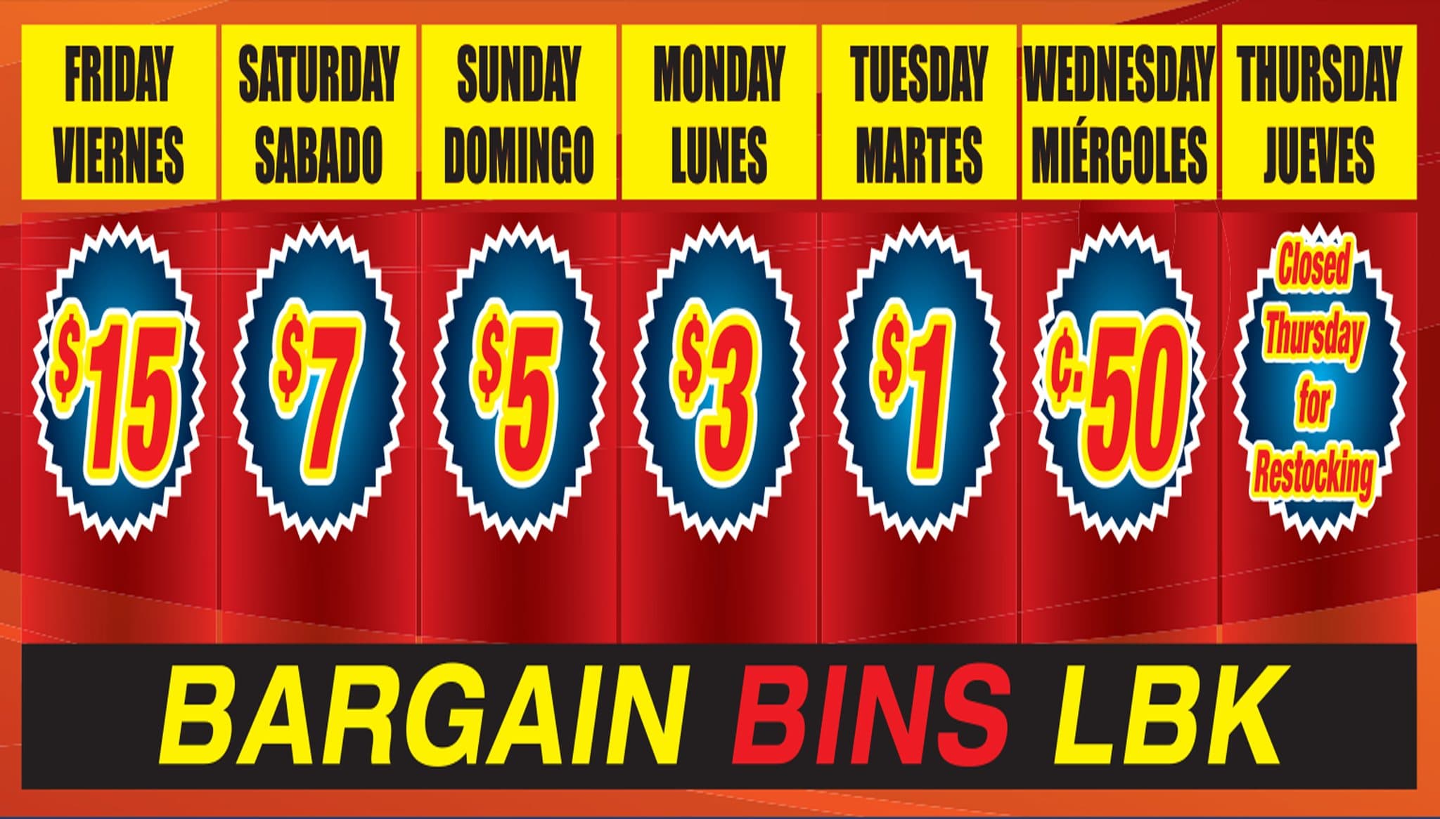 Bargain Bins