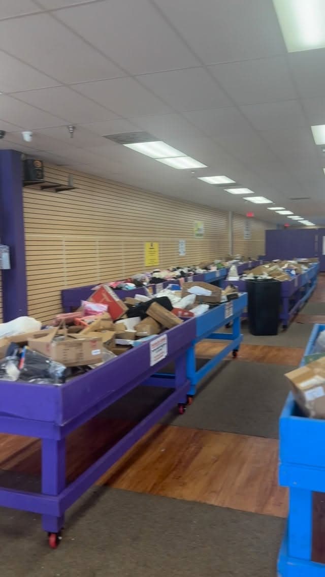 Inside Bargain Bliss - bin store floor view