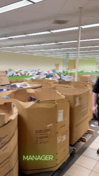Inside Bin Chasers - bin store floor view