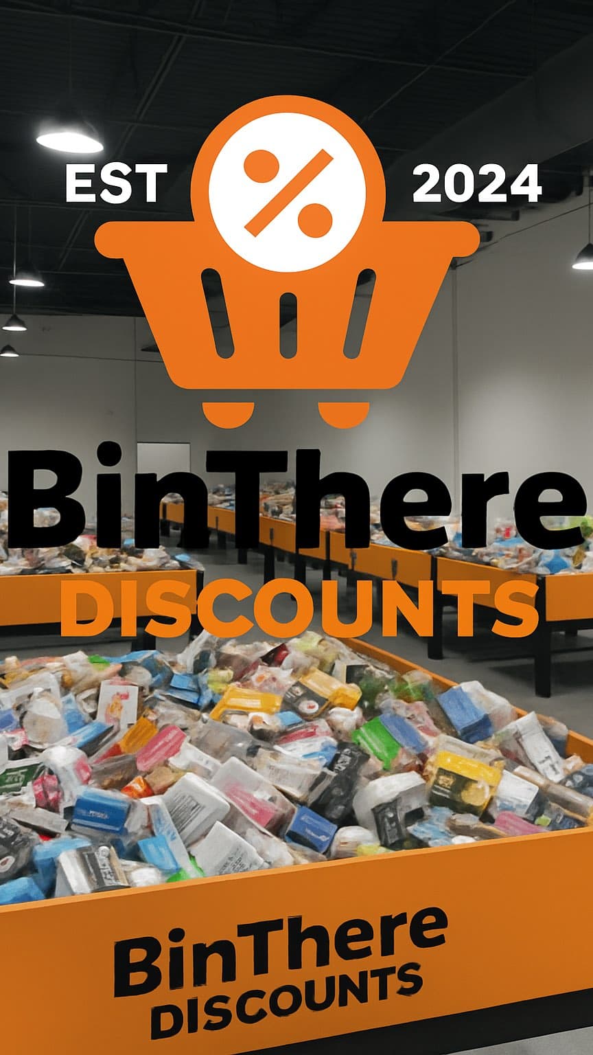 Inside BinThere Discounts - bin store floor view