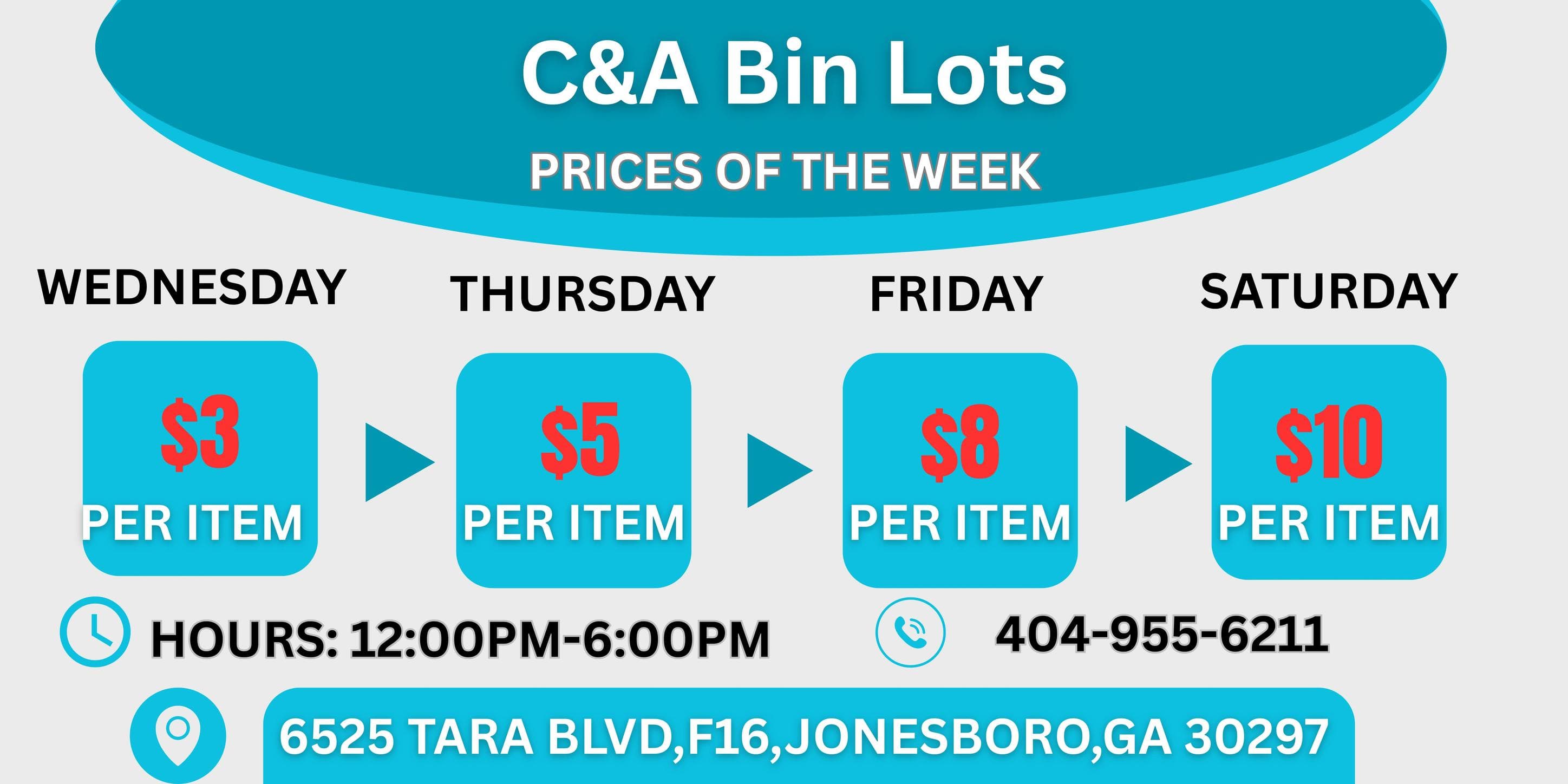 C&A Bin Lot