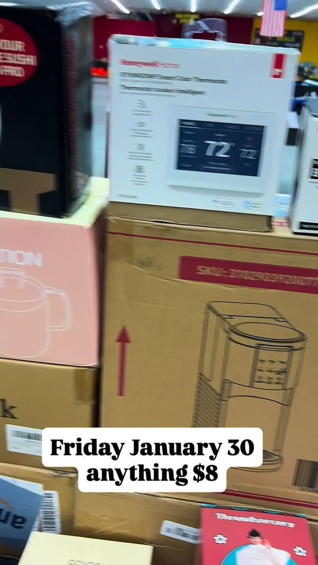 Inside Crazy Hot Deals - bin store floor view