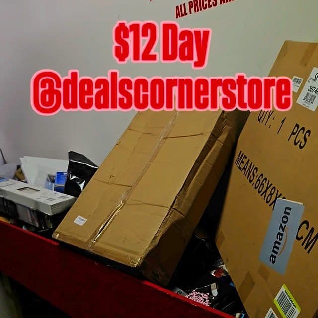 Inside Deals Corner Store — bin store floor view