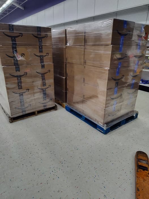 Inside Frugal Freddie's - bin store floor view