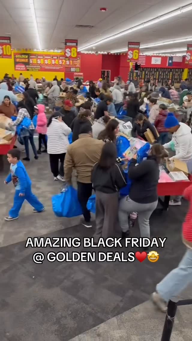 Inside Golden Deals - bin store floor view