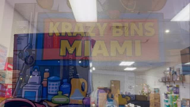 Inside Krazy Bins - bin store floor view