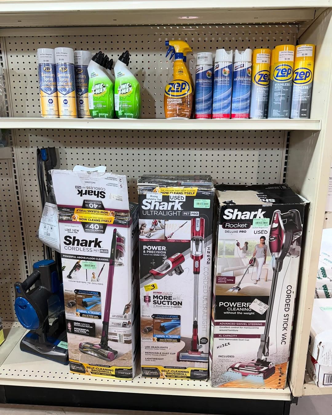 Inside Old Barn Bargains LLC — bin store floor view