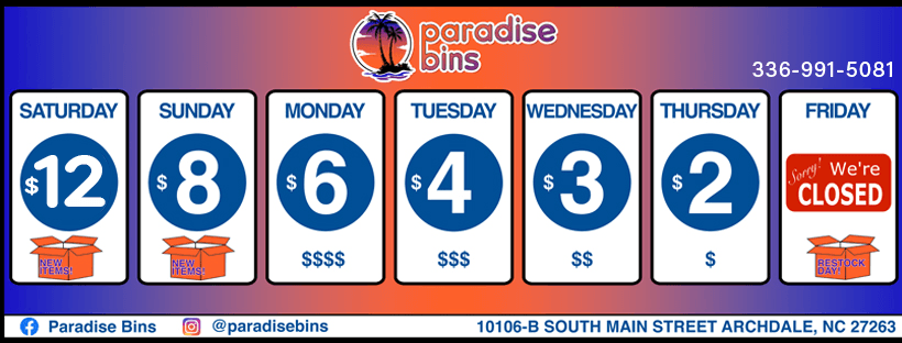 Paradise Bins